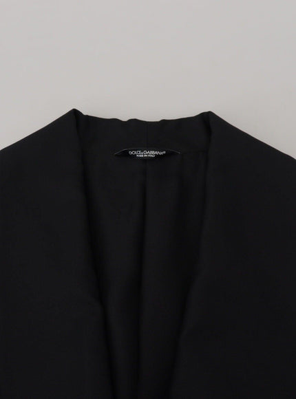 Dolce & Gabbana Black Robe Striped DG Patch Jacket Men Blazer - Ellie Belle
