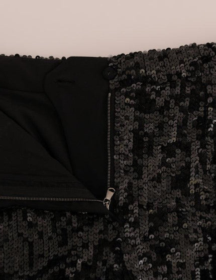 Dolce & Gabbana Black Sequined Fashion Shorts - Ellie Belle