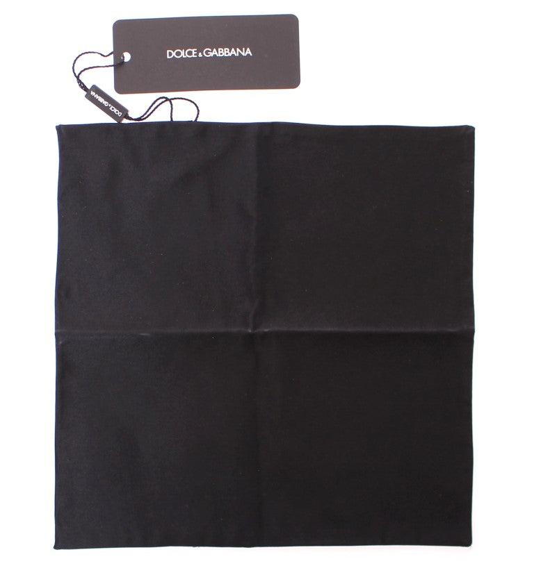 Dolce & Gabbana Black Silk Handkerchief - Ellie Belle