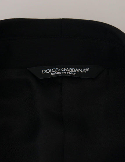 Dolce & Gabbana Black Single Breasted 3 Piece MARTINI Suit - Ellie Belle
