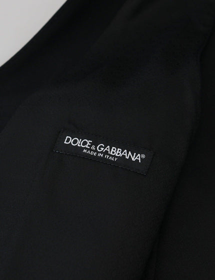 Dolce & Gabbana Black Single Breasted 3 Piece MARTINI Suit - Ellie Belle