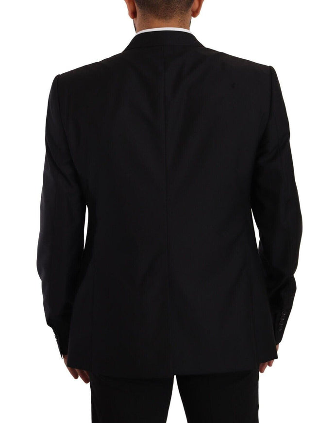 Dolce & Gabbana Black Single Breasted Coat 2 Piece MARTINI Blazer - Ellie Belle