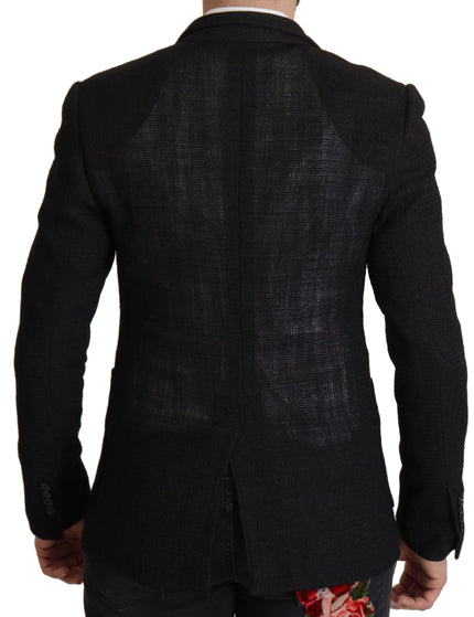 Dolce & Gabbana Black Single Breasted Coat Men Blazer - Ellie Belle