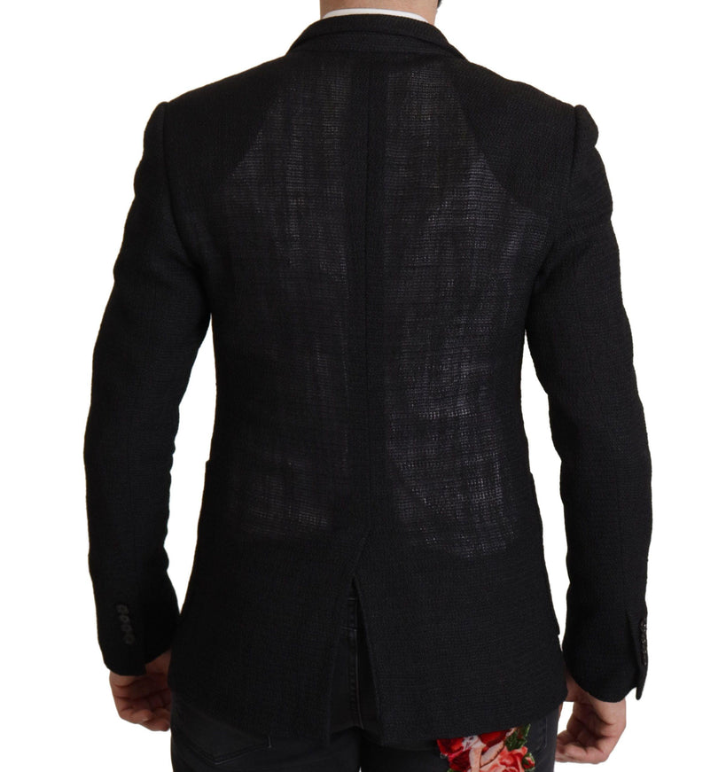 Dolce & Gabbana Black Single Breasted Coat Men Blazer - Ellie Belle