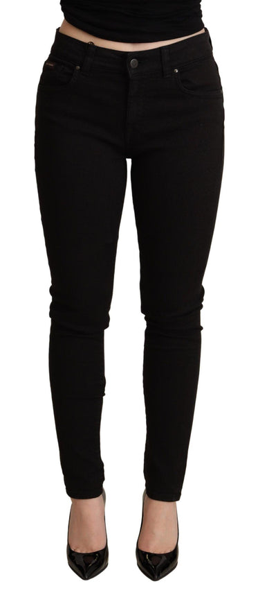 Dolce & Gabbana Black Skinny Denim Cotton Stretch Trouser Jeans - Ellie Belle