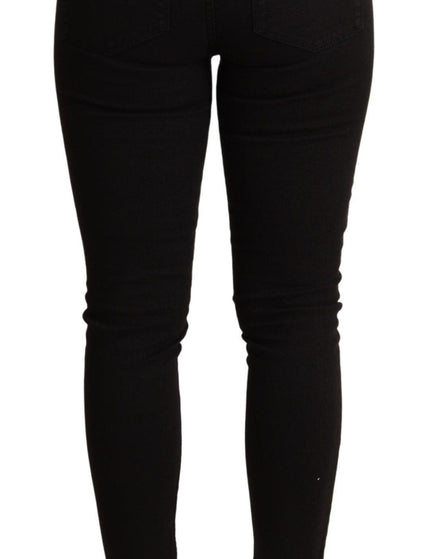 Dolce & Gabbana Black Skinny Denim Trouser Cotton Stretch Jeans - Ellie Belle