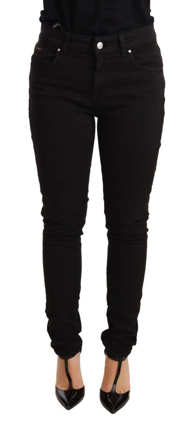 Dolce & Gabbana Black Skinny Slim Denim Cotton Stretch Jeans - Ellie Belle