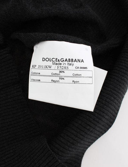 Dolce & Gabbana Black Sleeveless Crewneck Vest Pullover - Ellie Belle