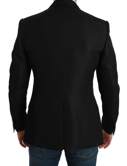 Dolce & Gabbana Black Slim Fit Jacket MARTINI Blazer - Ellie Belle