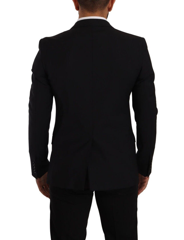 Dolce & Gabbana Black Slim Fit Vest 2 Button MARTINI Blazer - Ellie Belle