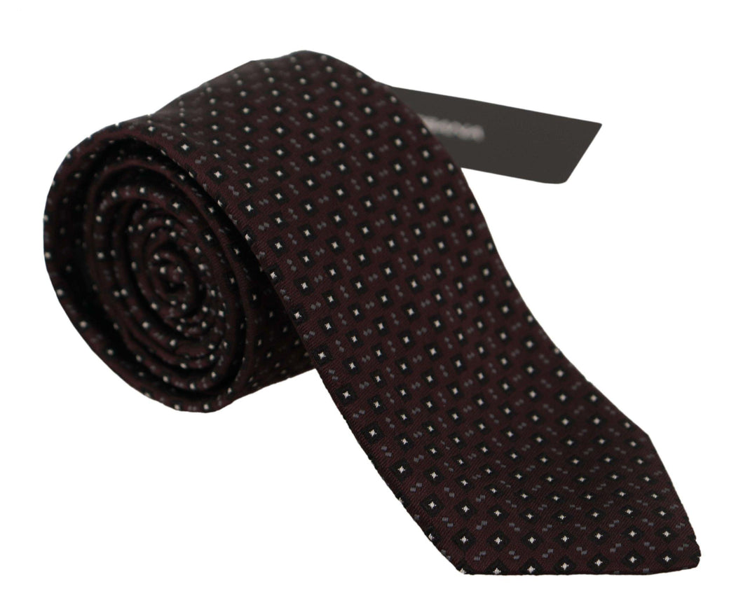 Dolce & Gabbana Black Square Geometric pattern Necktie Accessory - Ellie Belle