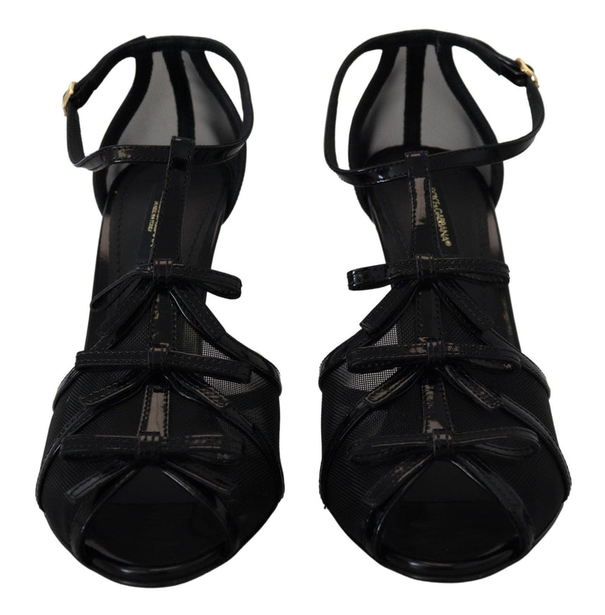 Dolce & Gabbana Black Stiletto High Heels Sandals Shoes - Ellie Belle