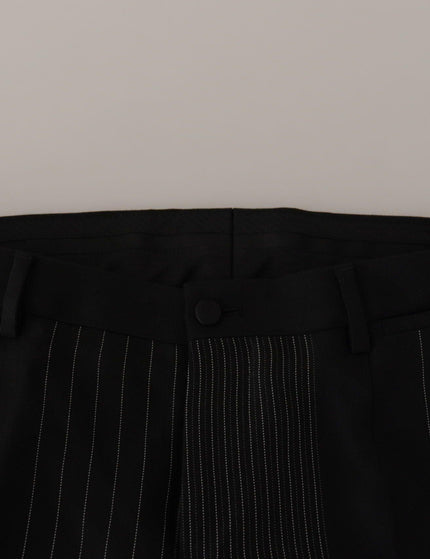 Dolce & Gabbana Black Stripes Rayon Formal 2 Piece Suit - Ellie Belle