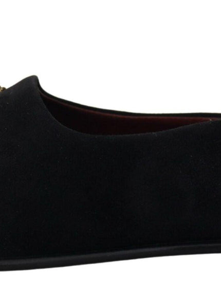 Dolce & Gabbana Gold Cross Slip On Loafers