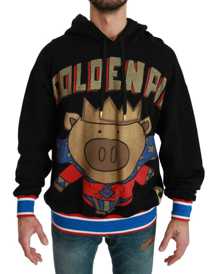 Dolce & Gabbana Black Sweater Pig of the Year Hooded - Ellie Belle