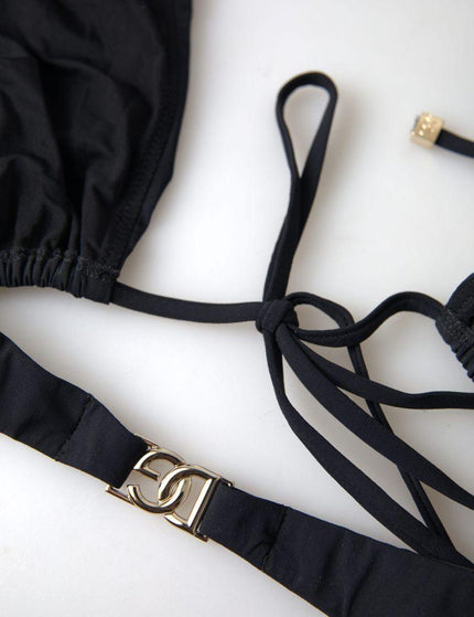 Dolce & Gabbana Black Swimsuit Two Piece Beachwear Bikini set - Ellie Belle