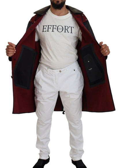 Dolce & Gabbana Black Trench Hooded Parka Cotton Jacket