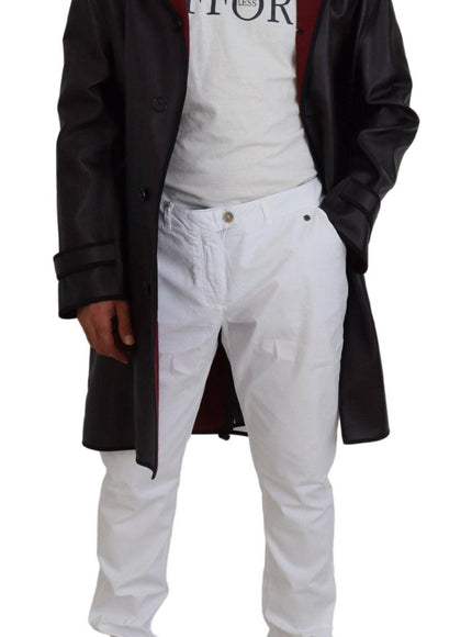 Dolce & Gabbana Black Trench Hooded Parka Cotton Jacket