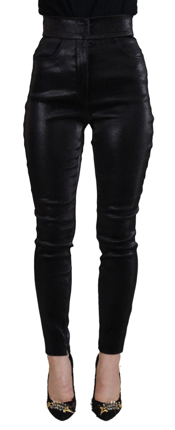 Dolce & Gabbana Black Washed Cotton Skinny Denim Jeans - Ellie Belle