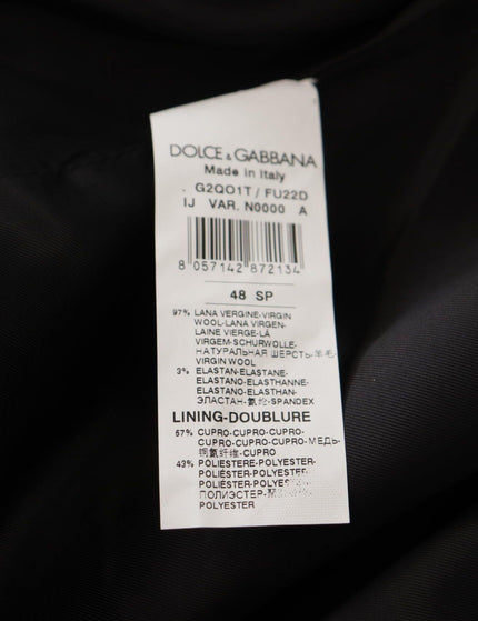Dolce & Gabbana Black Wool Double Breasted Blazer Jacket - Ellie Belle