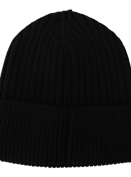 Dolce & Gabbana Black Wool Knit Women Winter Hat