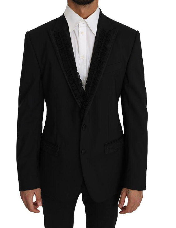 Dolce & Gabbana Black Wool MARTINI Torrero Blazer Jacket - Ellie Belle