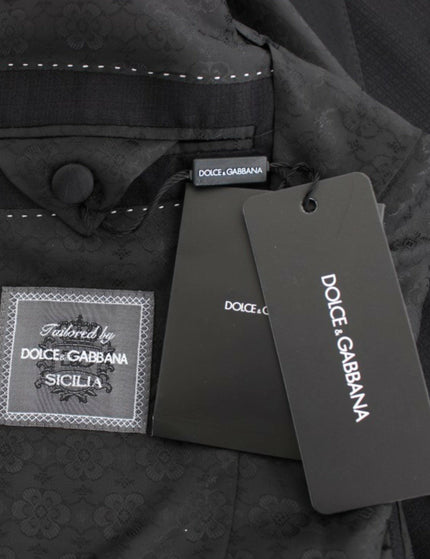 Dolce & Gabbana Black wool silk SICILIA blazer - Ellie Belle