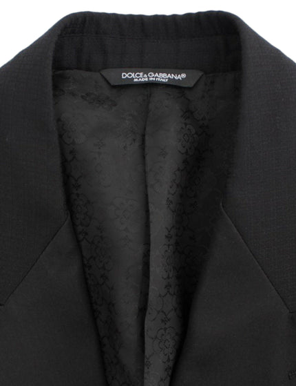 Dolce & Gabbana Black wool silk SICILIA blazer - Ellie Belle