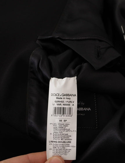 Dolce & Gabbana Black Wool Single Breasted Jacket Blazer - Ellie Belle