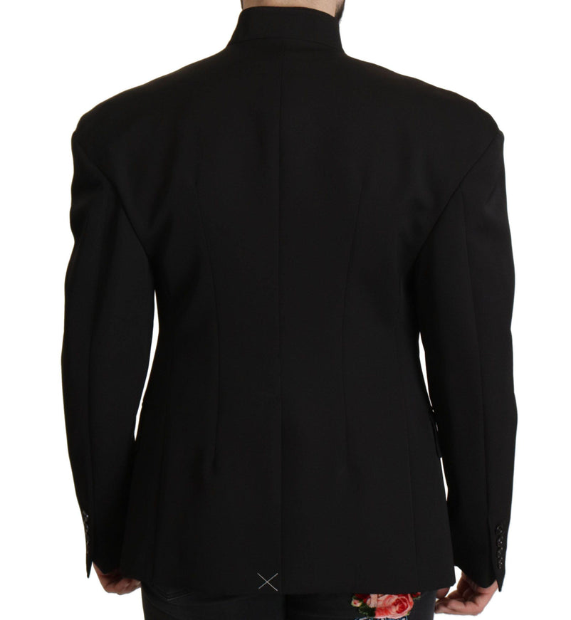 Dolce & Gabbana Black Wool Single Breasted Jacket Blazer - Ellie Belle