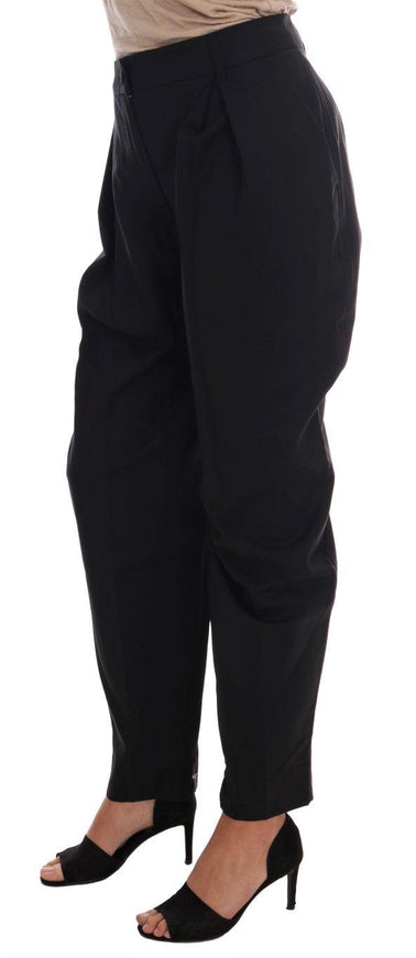 Dolce & Gabbana Black Wool Stretch Pants