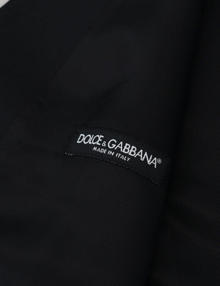 Dolce & Gabbana Black Wool Stretch Waistcoat Formal Vest - Ellie Belle