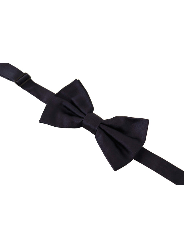 Dolce & Gabbana Blue 100% Silk Adjustable Neck Papillon Tie - Ellie Belle
