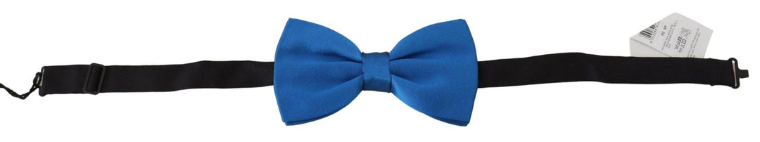 Dolce & Gabbana Blue Adjustable Men Neck Papillon Silk Bow Tie - Ellie Belle
