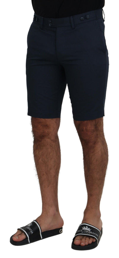 Dolce & Gabbana Blue Bermuda Low Waist Men Shorts - Ellie Belle