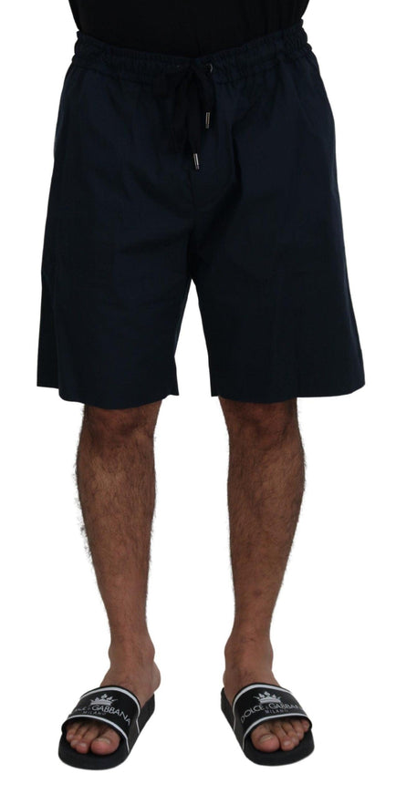 Dolce & Gabbana Blue Bermuda Mid Waist Casual Shorts - Ellie Belle