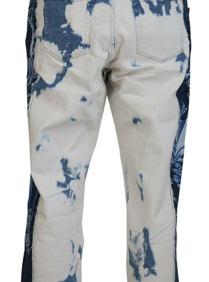 Dolce & Gabbana Blue Ceasar Denim Cotton Loose Fit Jeans