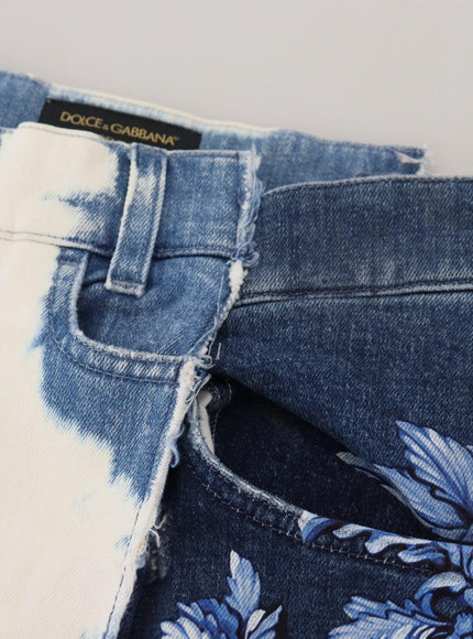Dolce & Gabbana Blue Ceasar Denim Cotton Loose Fit Jeans