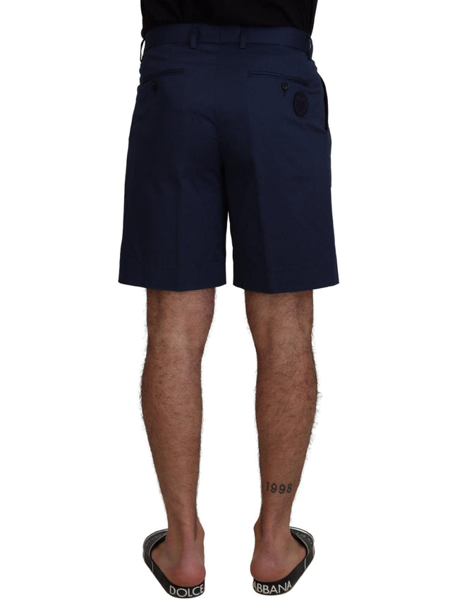 Dolce & Gabbana Blue Chinos Cotton Stretch Casual Shorts - Ellie Belle