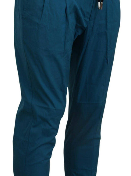 Dolce & Gabbana Blue Cotton Chinos Trousers Pants