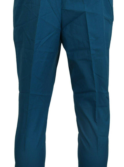 Dolce & Gabbana Blue Cotton Chinos Trousers Pants