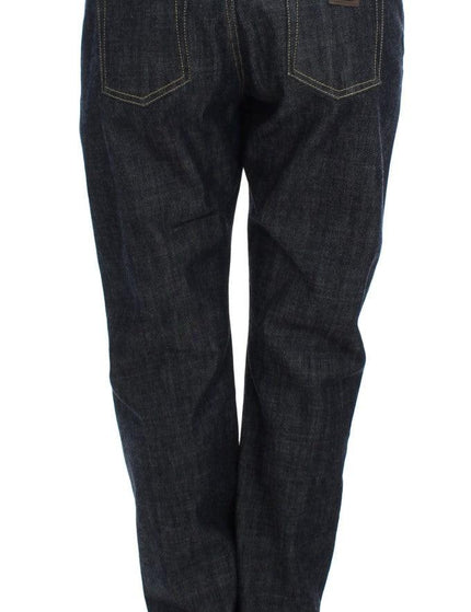 Dolce & Gabbana Blue Cotton Oversize Denim Jeans