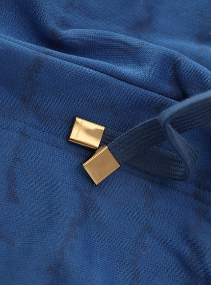 Dolce & Gabbana Blue Cotton Printed Bermuda Shorts - Ellie Belle