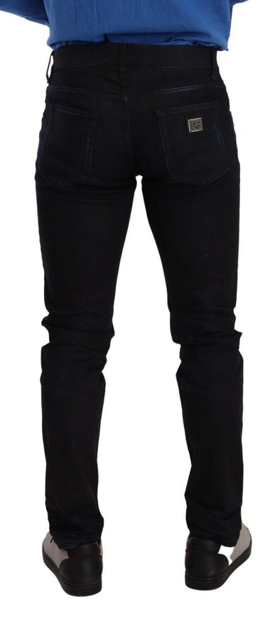 Dolce & Gabbana Blue Cotton Stretch Skinny Denim Jeans - Ellie Belle