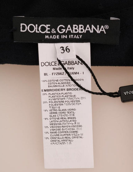 Dolce & Gabbana Blue Crystal MAMMA Sicily Jacket