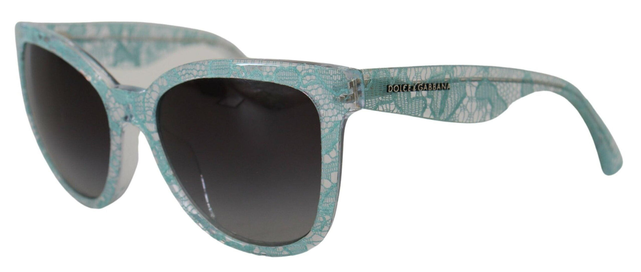 Dolce & Gabbana Blue DG4190 Lace Crystal Acetate Butterfly Sunglasses - Ellie Belle