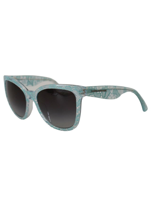 Dolce & Gabbana Blue DG4190 Lace Crystal Acetate Butterfly Sunglasses - Ellie Belle