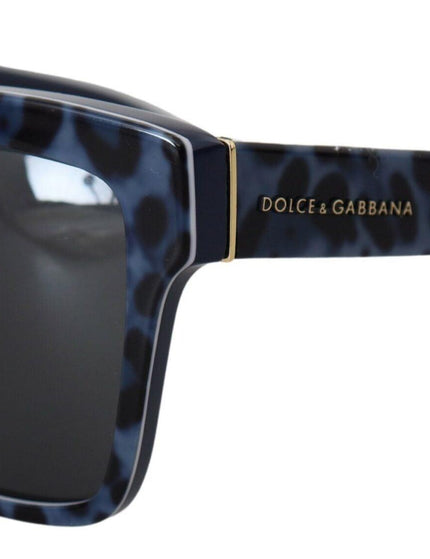 Dolce & Gabbana Blue DG4234 Leopard Acetate Frame Shades Sunglasses - Ellie Belle