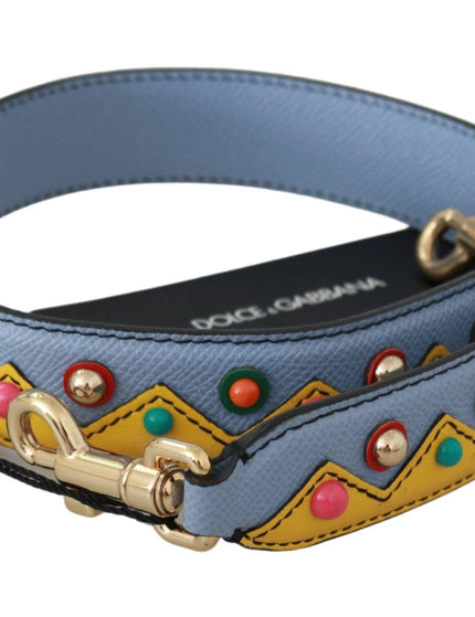Dolce & Gabbana Blue Handbag Accessory Shoulder Strap Leather - Ellie Belle