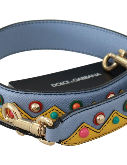 Dolce & Gabbana Blue Handbag Accessory Shoulder Strap Leather - Ellie Belle